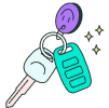 ilustración de llaves de carro